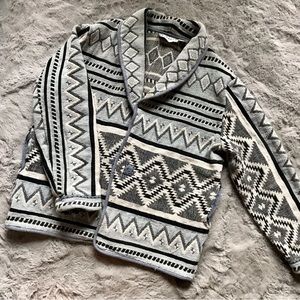 90's Southwestern Tapestry Jacket Vintage Flashback 100% Cotton Woven Coat large
